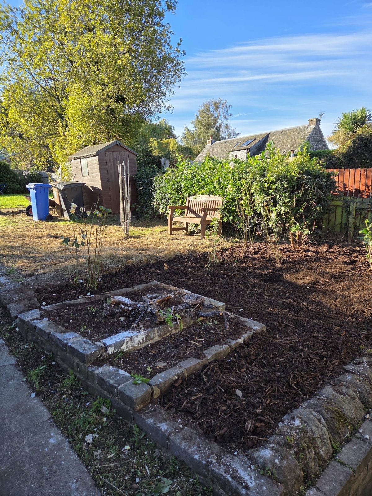 Private rear garden