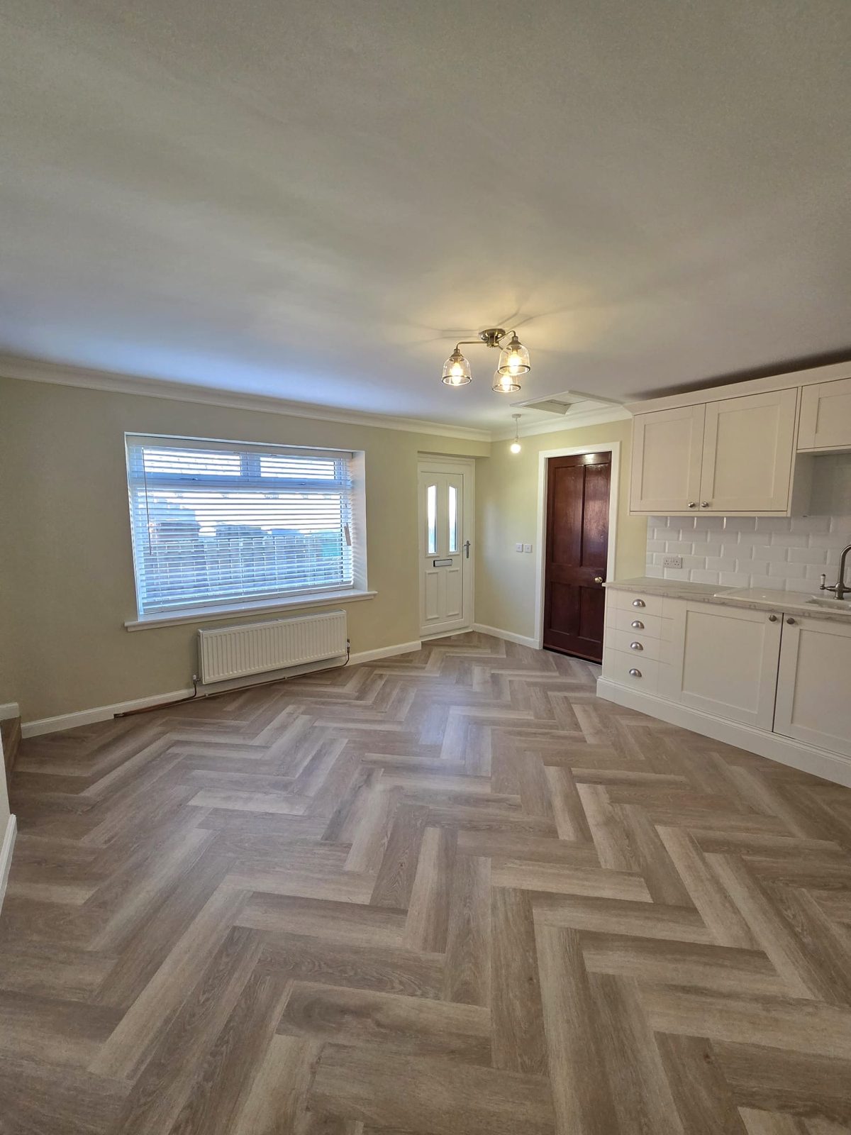 Open-plan living and kitchen